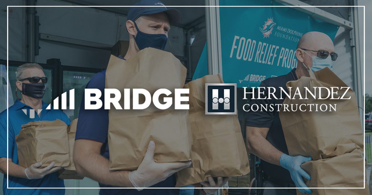 Hernandez Construction Partners with Bridge Development and the Miami Dolphins Foundation